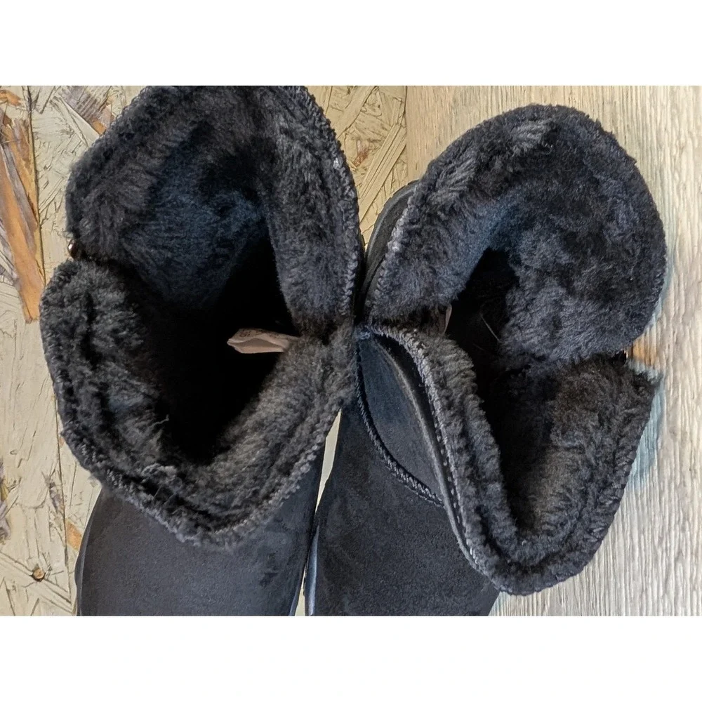 Hike Footwear Women's Boots Cozely Zero Drop Barefoot Wide Toe Fleece Lined 6
